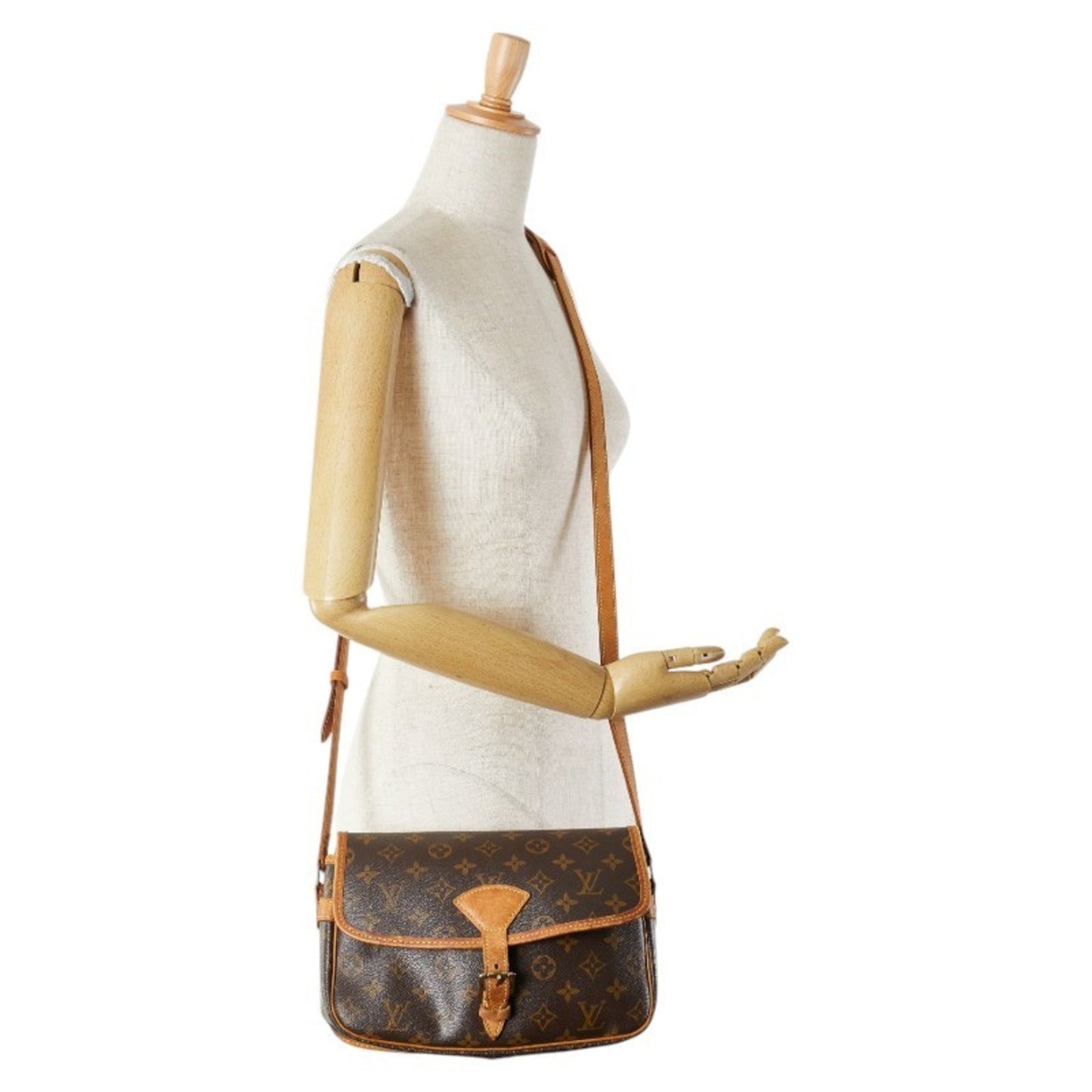 Louis Vuitton Monogram Brown Pvc Leather Shoulder Bag