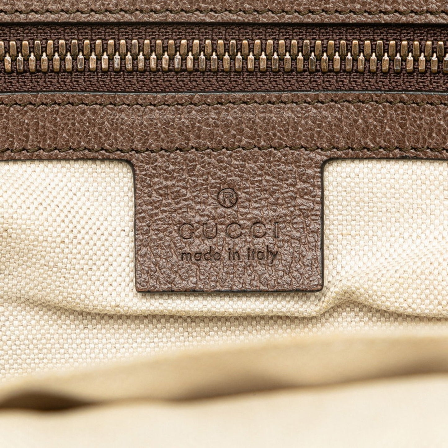 Gucci Beige Pvc Leather Backpack