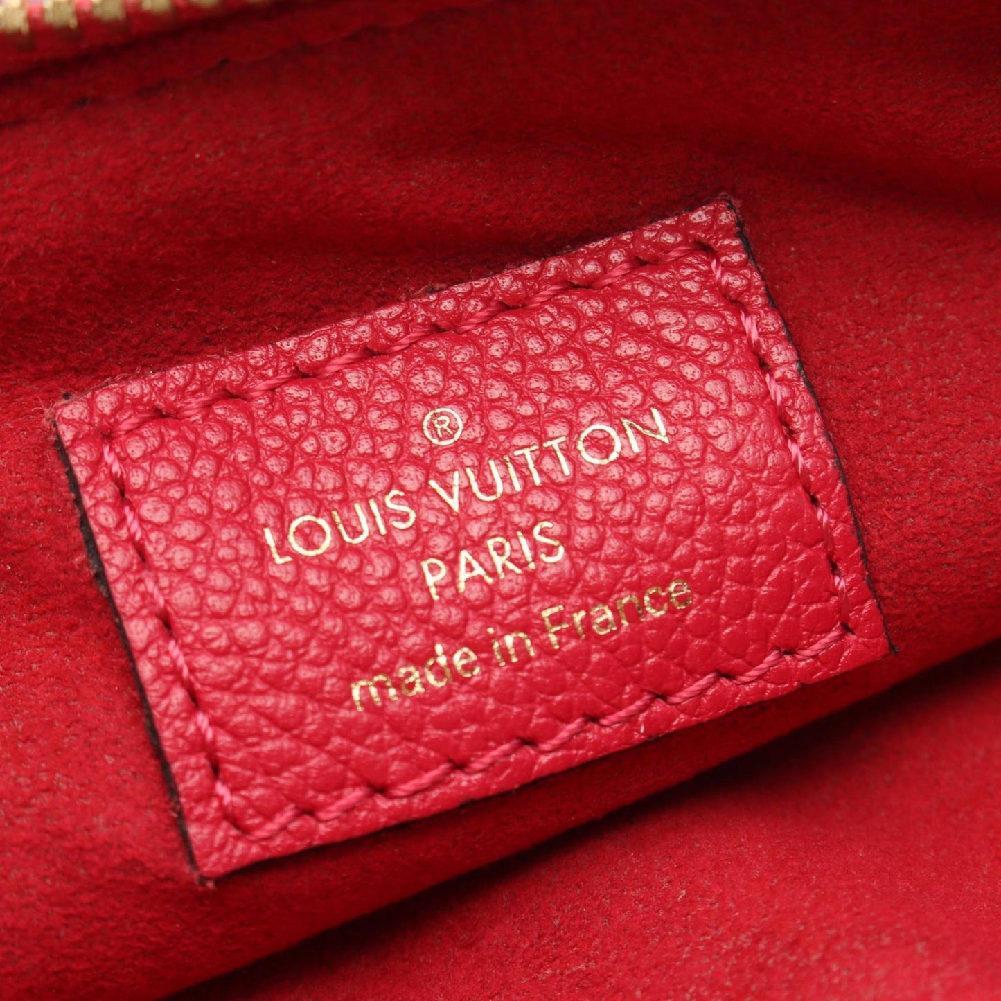 Louis Vuitton Red Color Monogram Empreinte Leather Shoulder Bag