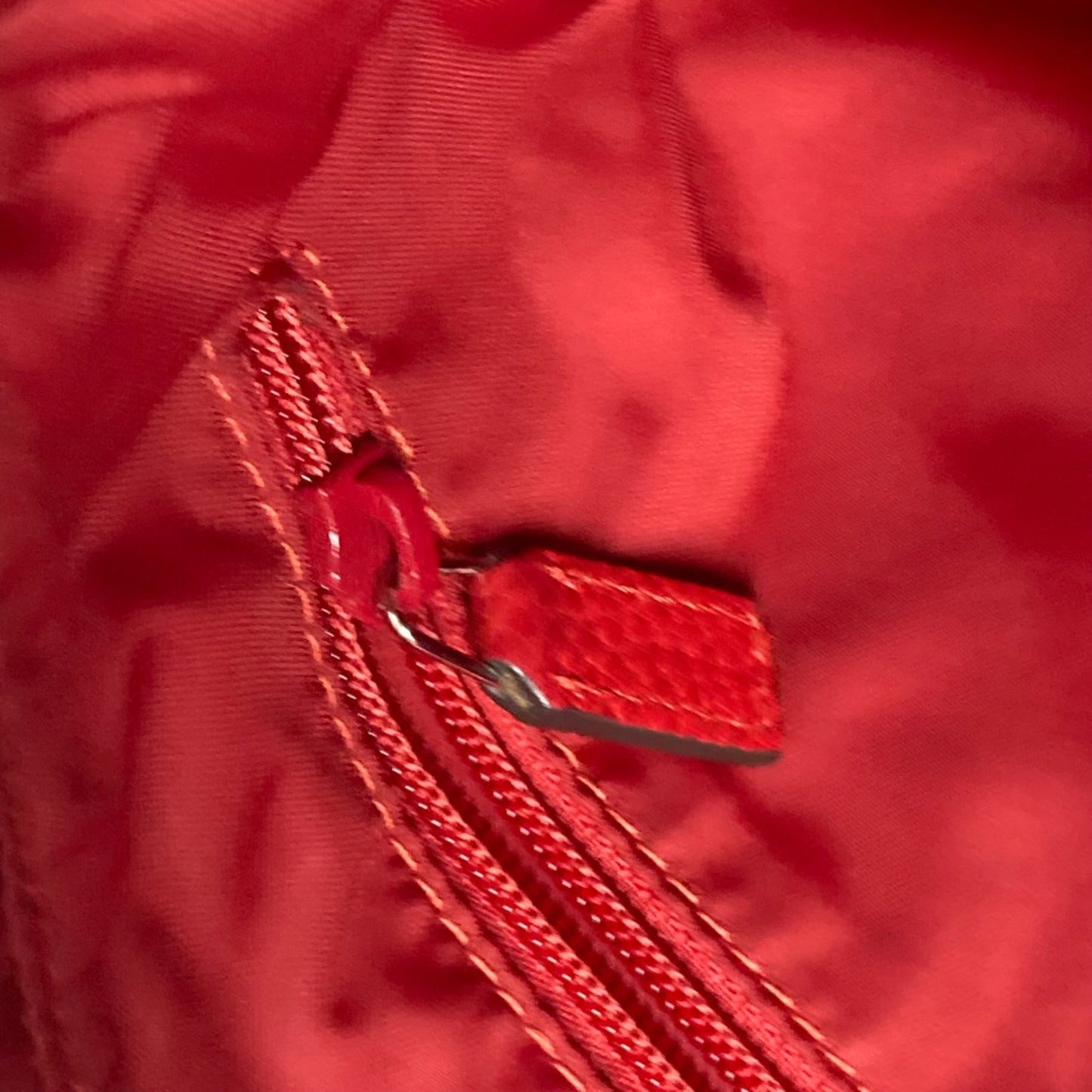 Gucci Red Cloth Tote Bag
