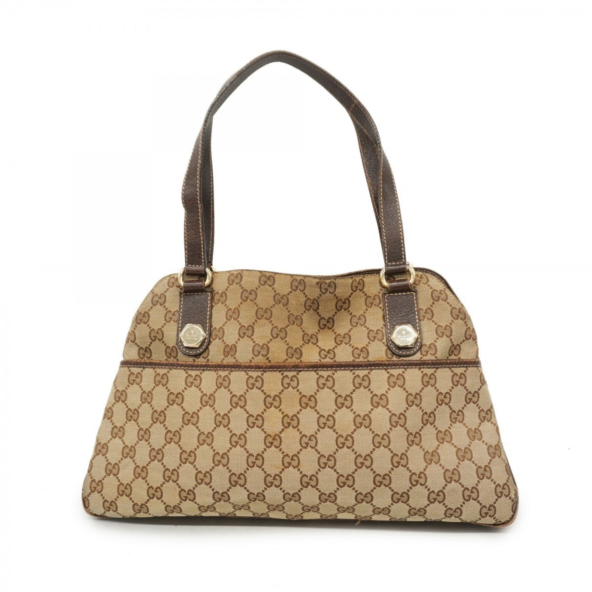 Gucci Brown Canvas Tote Bag ()