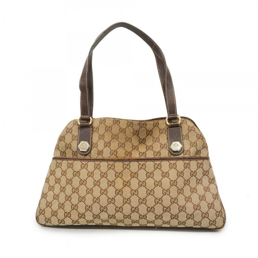 Gucci Brown Canvas Tote Bag ()