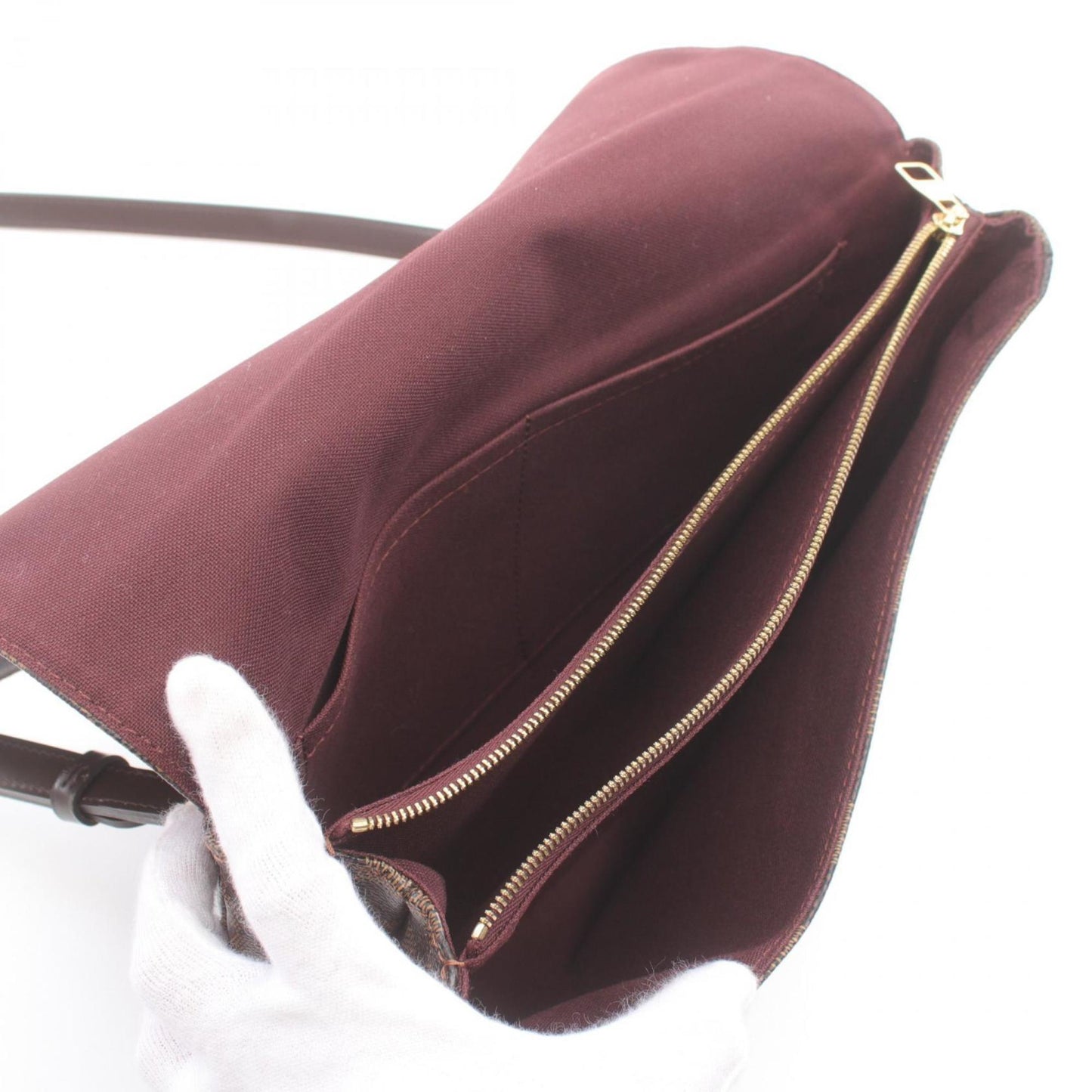 Louis Vuitton Brown Pvc Leather Shoulder Bag