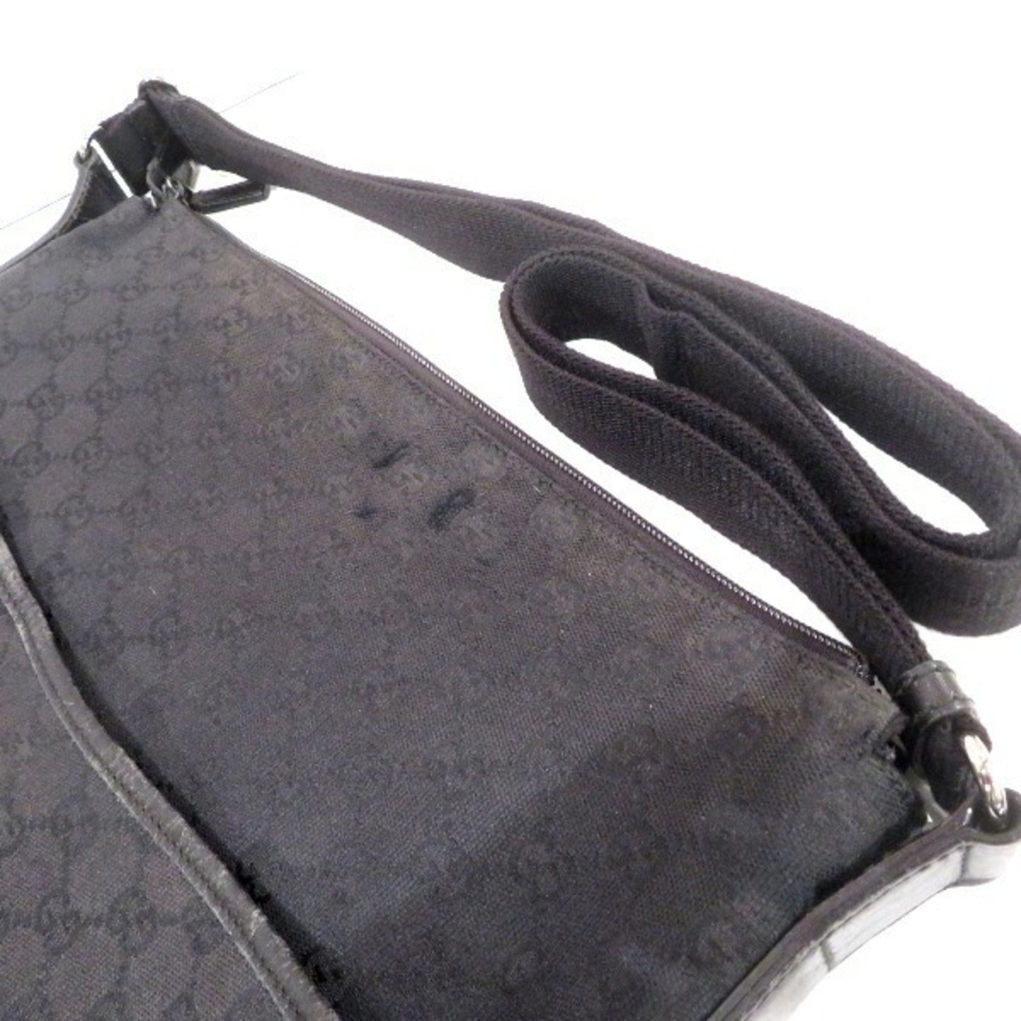 Gucci Gg Canvas Black Gg Canvas Shoulder Bag