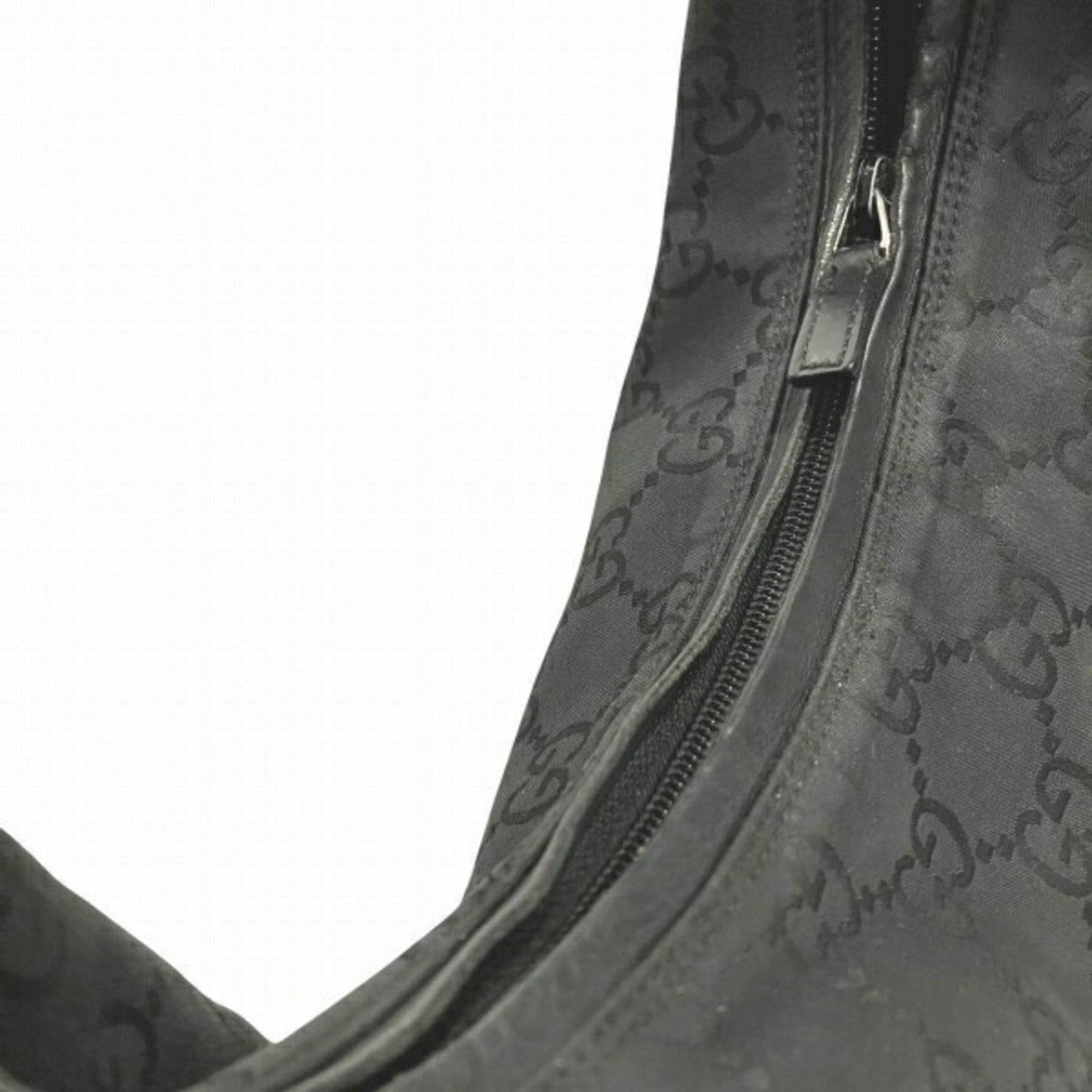 Gucci Black Nylon Leather Shoulder Bag