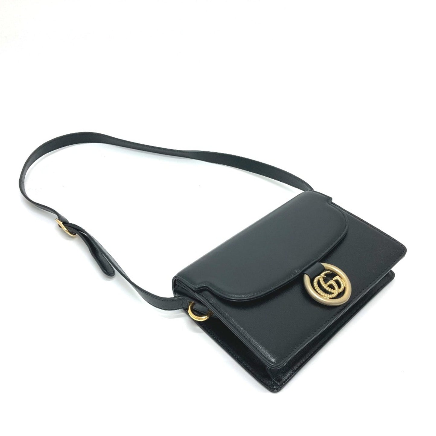 Gucci Black Leather Shoulder Bag