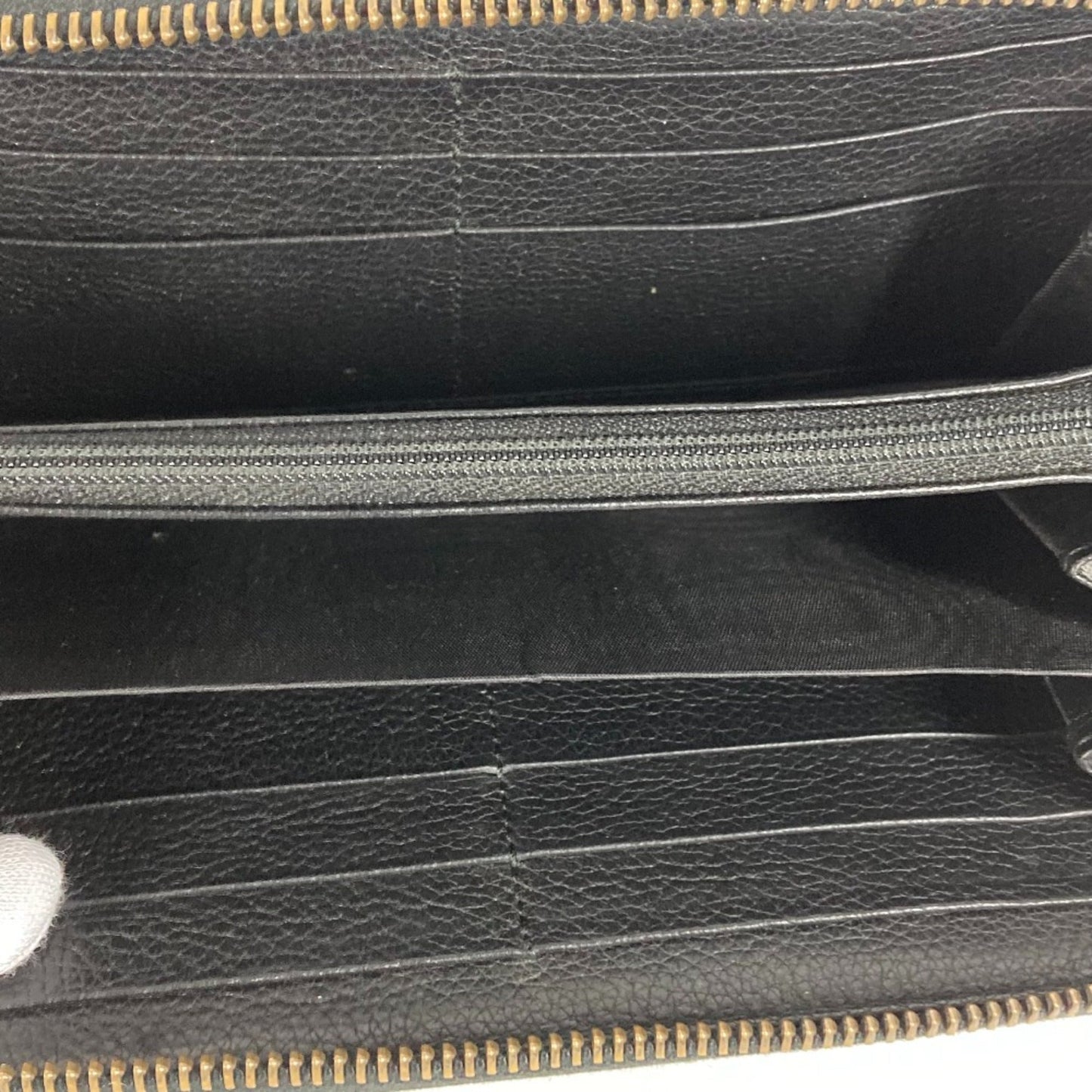 Gucci Black Leather Long Wallet (Bi-Fold)