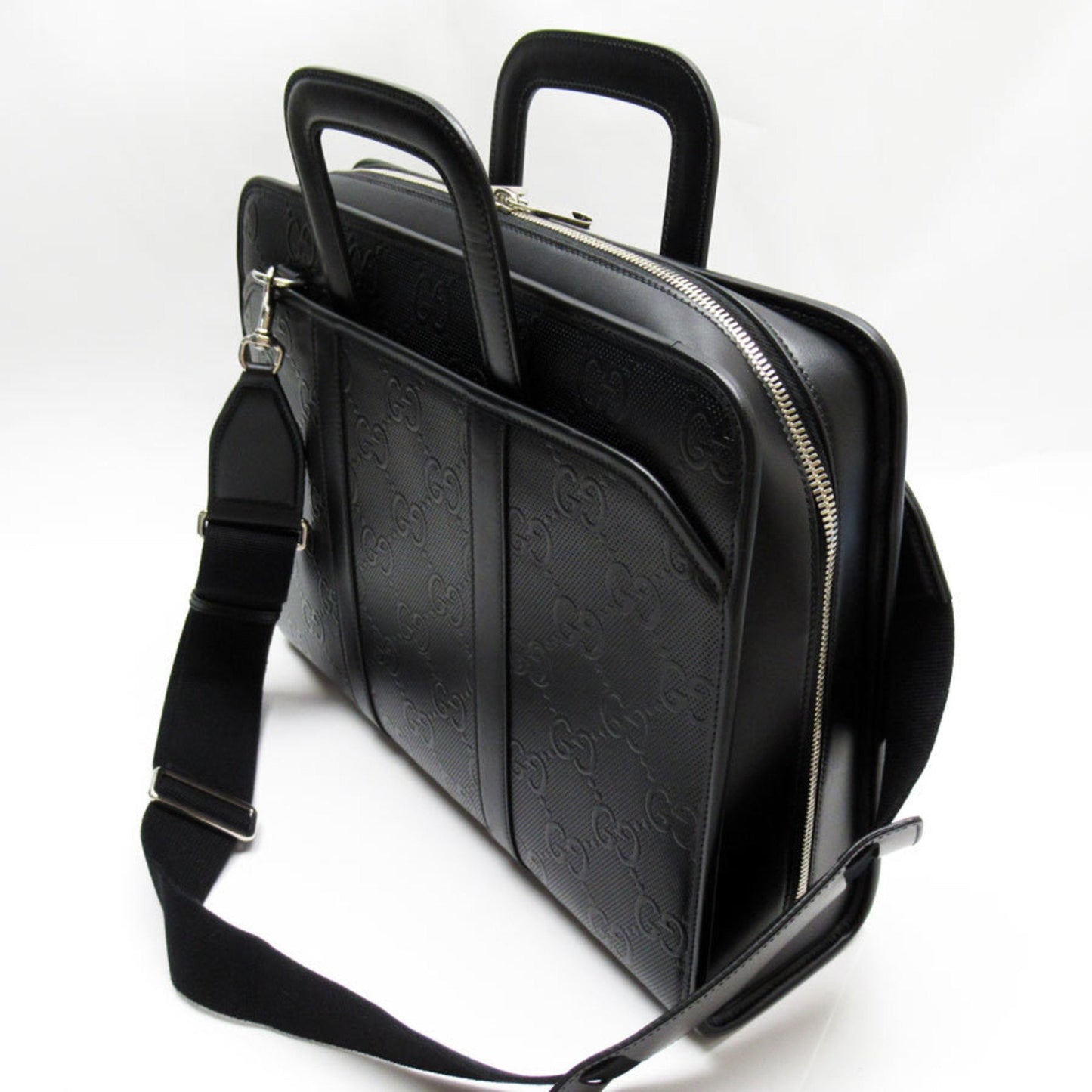 Gucci Black Leather Handbag Shoulder Bag
