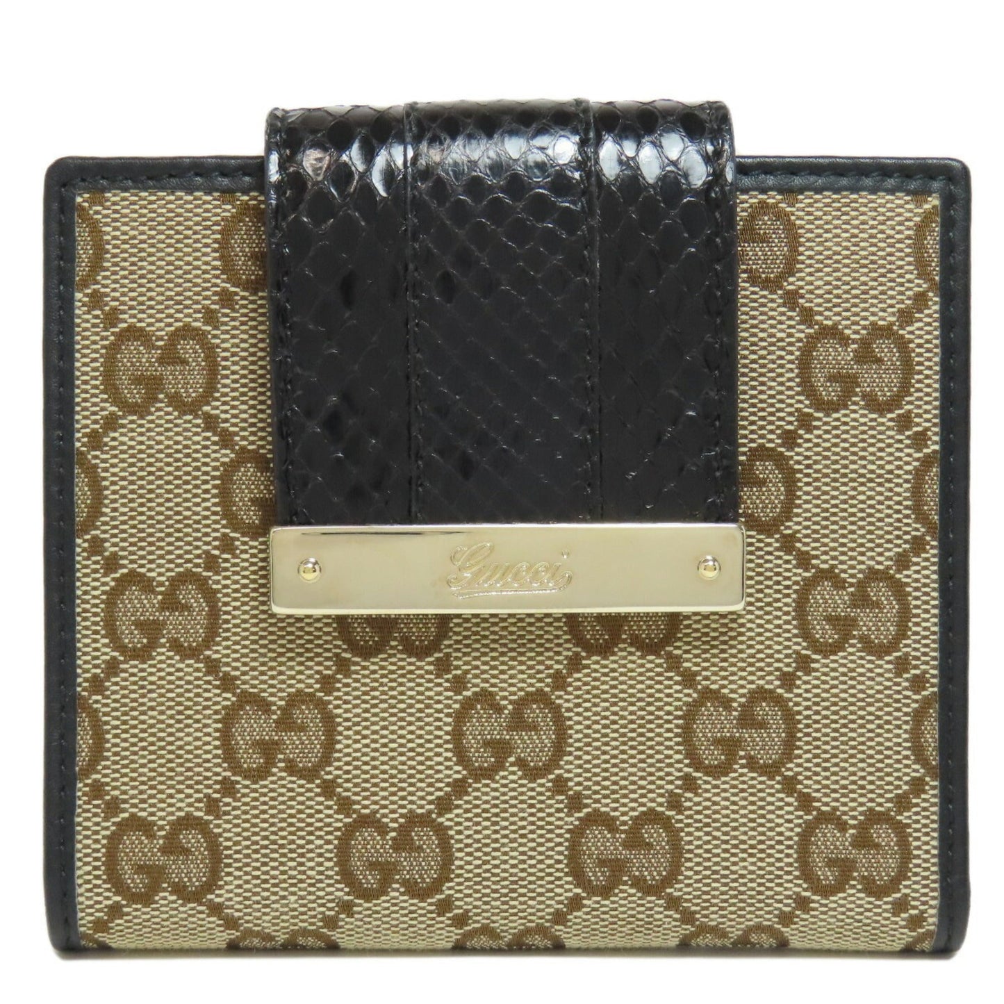 Gucci Brown Canvas Wallet (Bi-Fold) ()