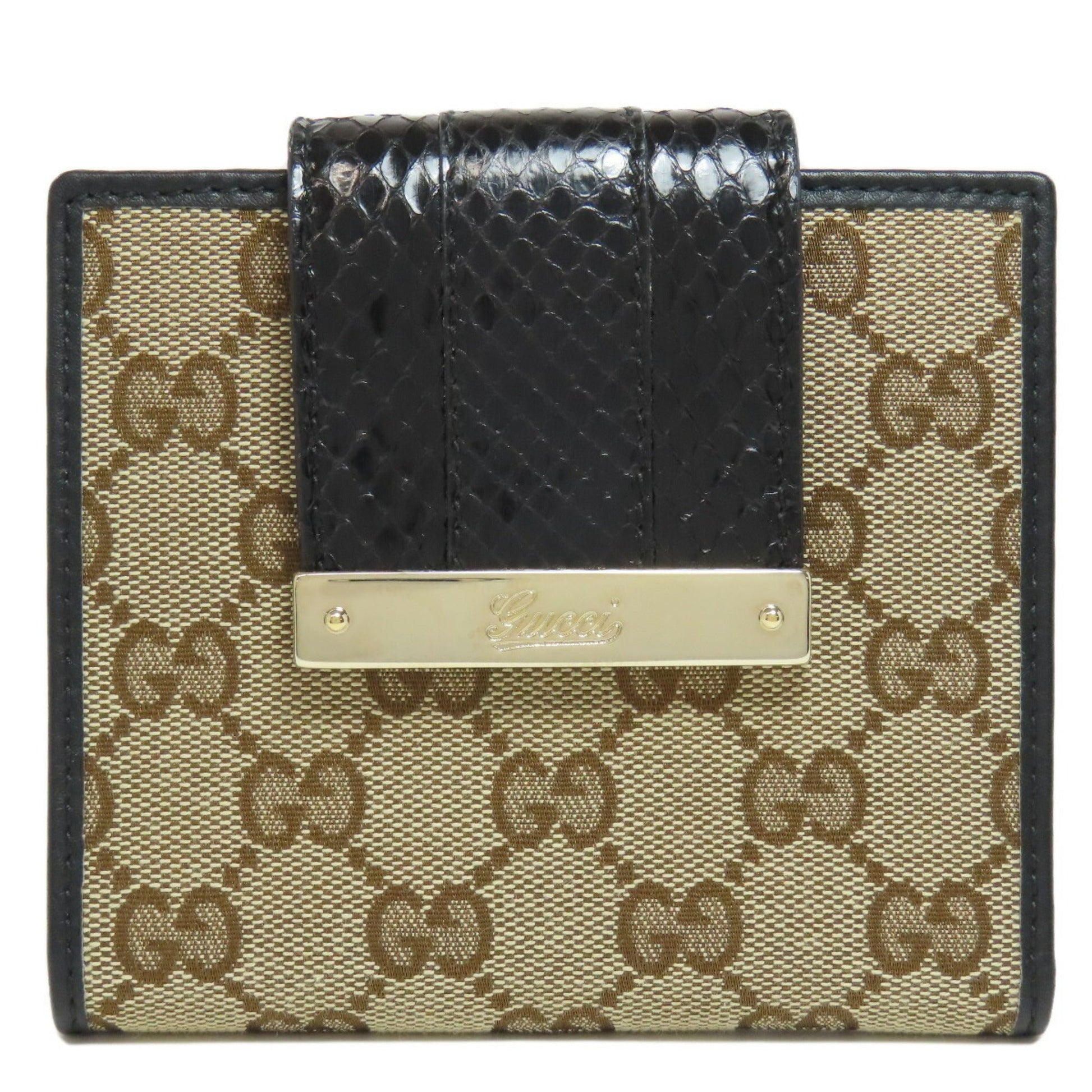 Gucci Brown Canvas Wallet (Bi-Fold) ()