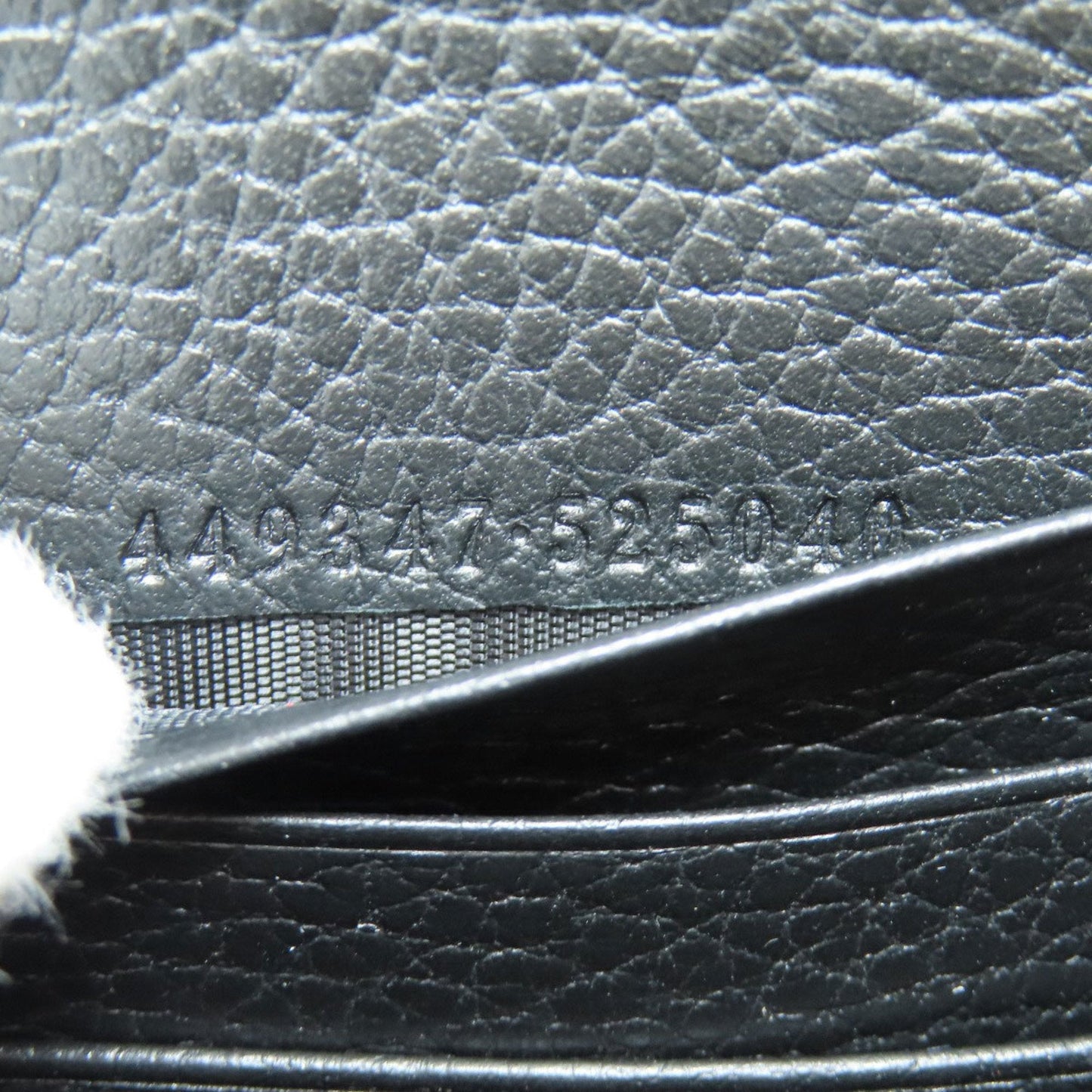 Gucci Black Leather Long Wallet (Bi-Fold)