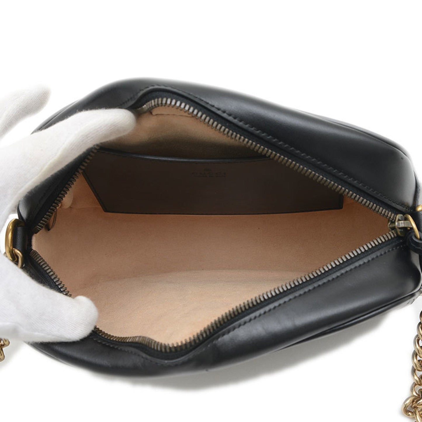 Gucci Black Leather Shoulder Bag