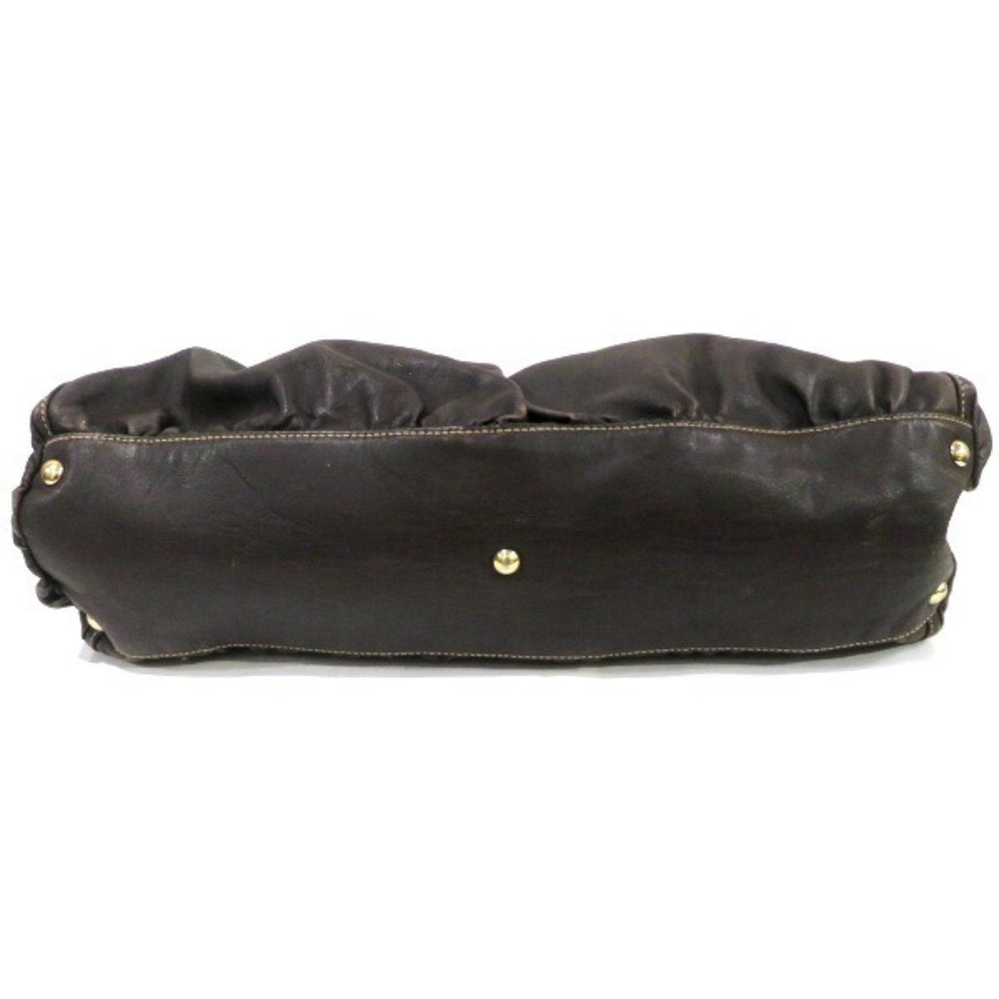 Gucci Brown Leather Handbag Tote Bag