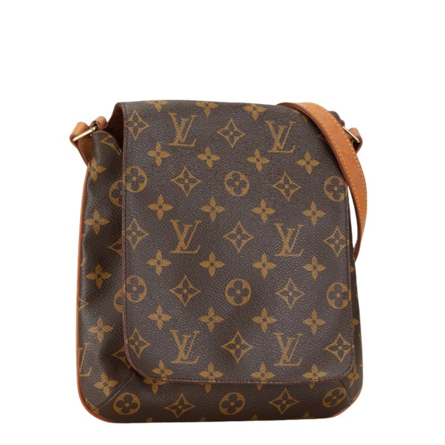 Louis Vuitton Brown Pvc Leather Shoulder Bag