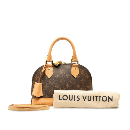 Louis Vuitton Brown Pvc Leather Handbag Shoulder Bag ()