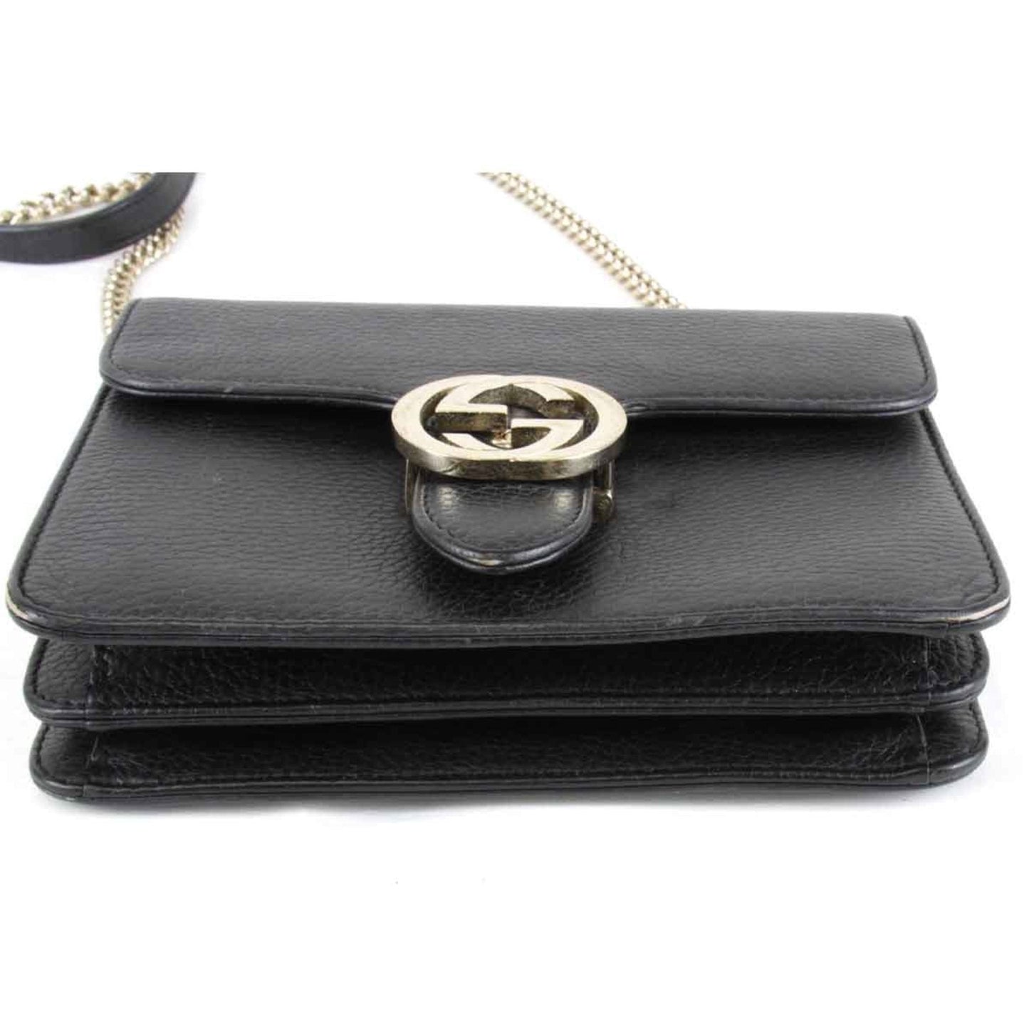 Gucci Black Leather Shoulder Bag