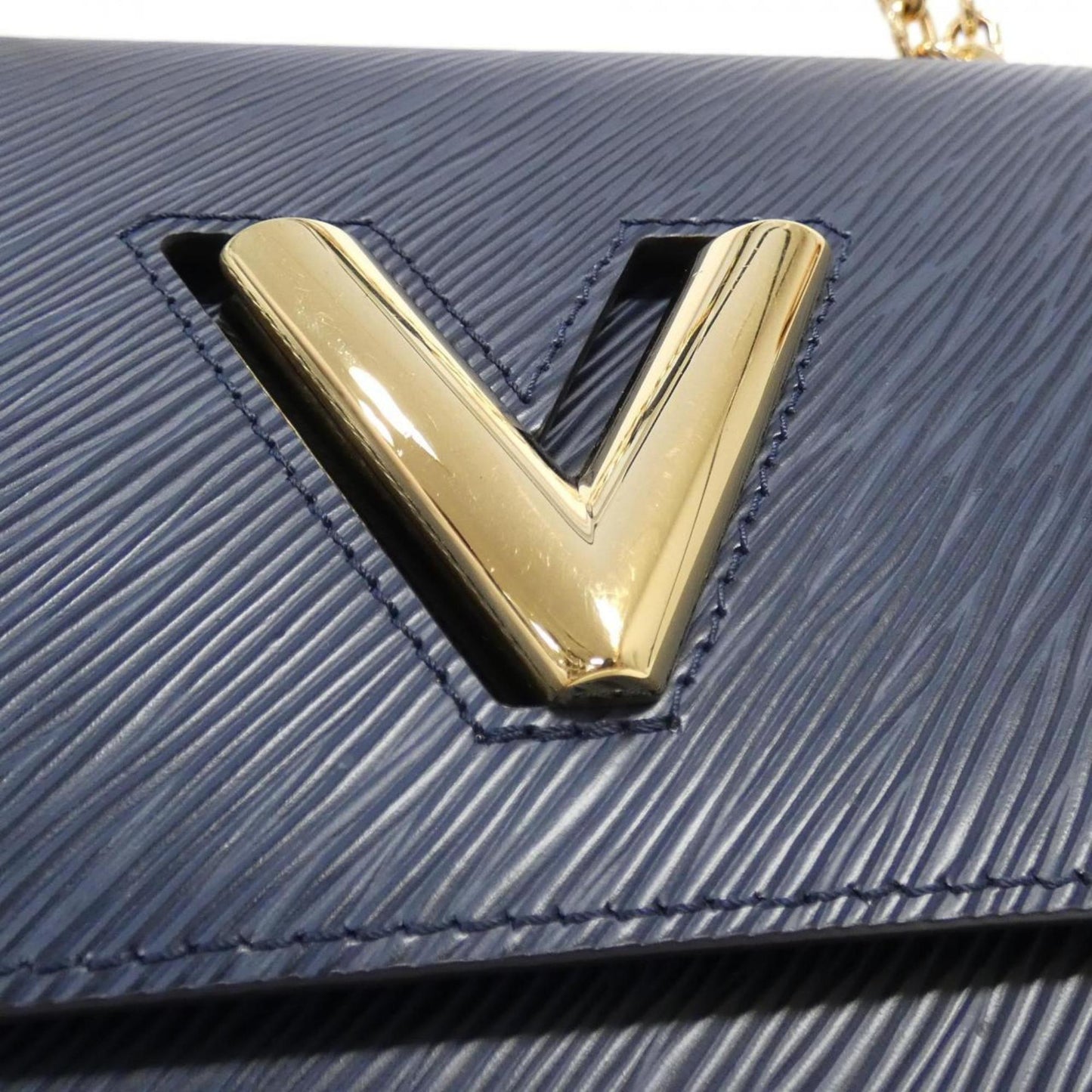 Louis Vuitton Indigo Leather Shoulder Bag