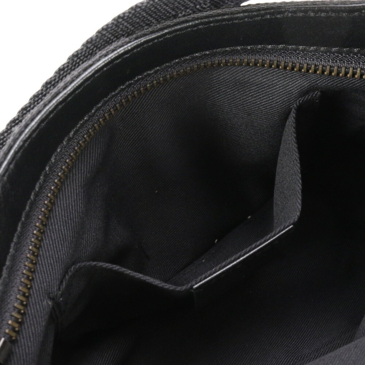 Gucci Gg Canvas Black Leather Canvas Handbag Tote Bag