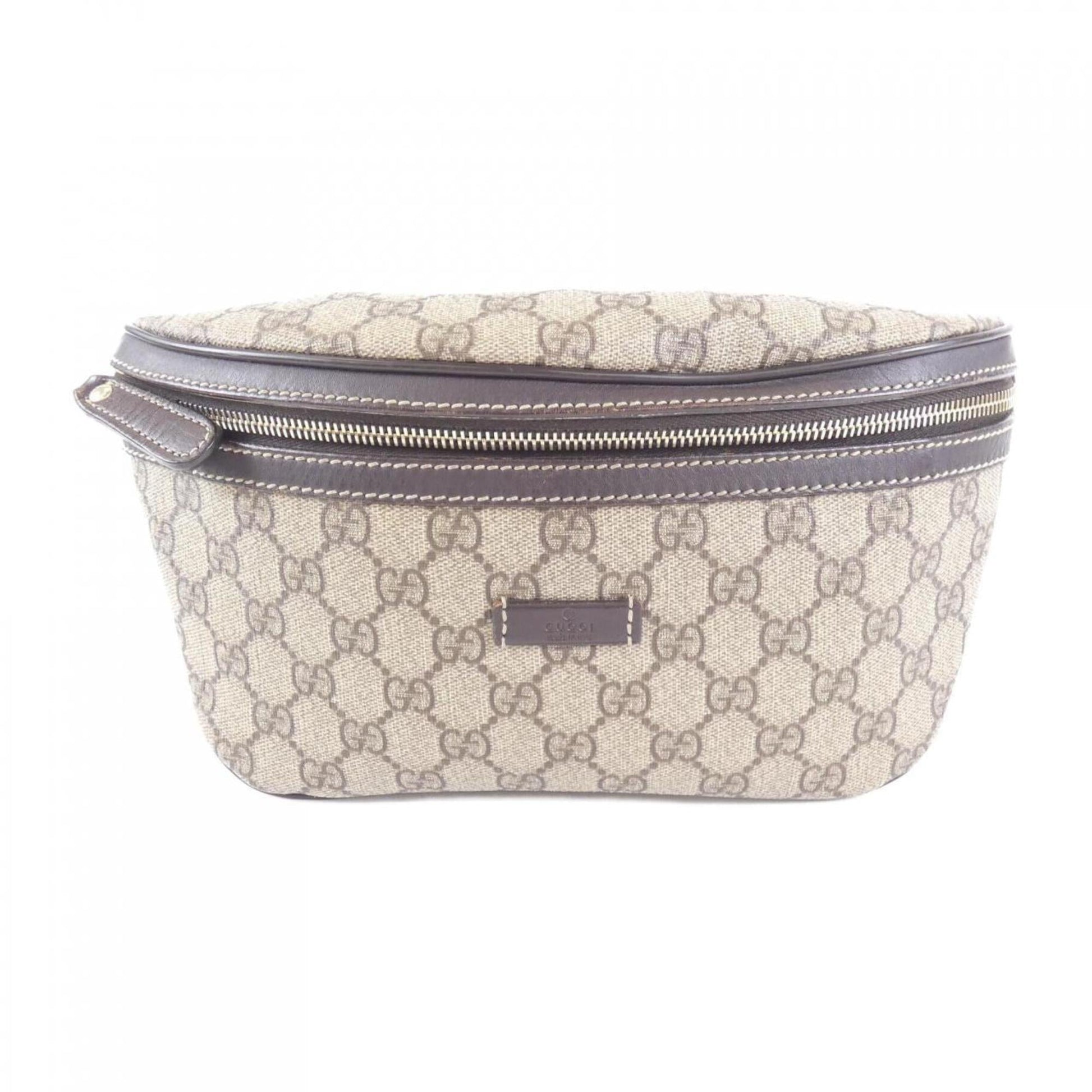 Gucci Beige Dark Brown Gg Supreme Fanny Pack ()