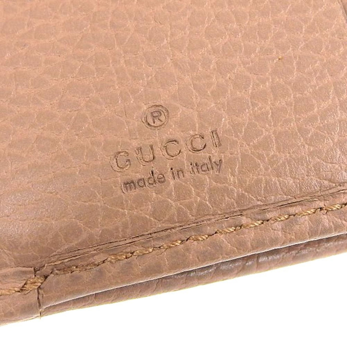 Gucci Beige Leather Coin Purse/Coin Case