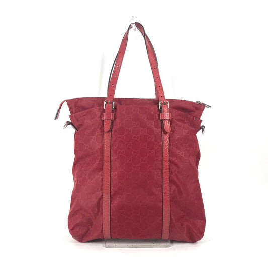 Gucci Red Cloth Tote Bag ()