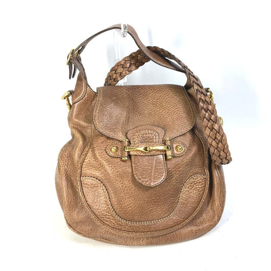 Gucci Brown Leather Shoulder Bag ()