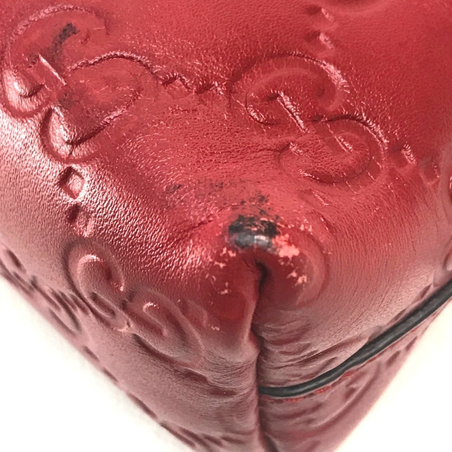 Gucci Red Leather Pouch