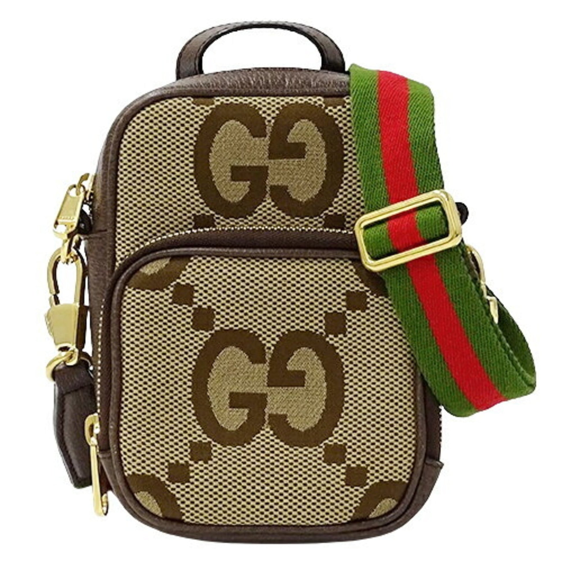 Gucci Beige Brown Gg Canvas Shoulder Bag ()
