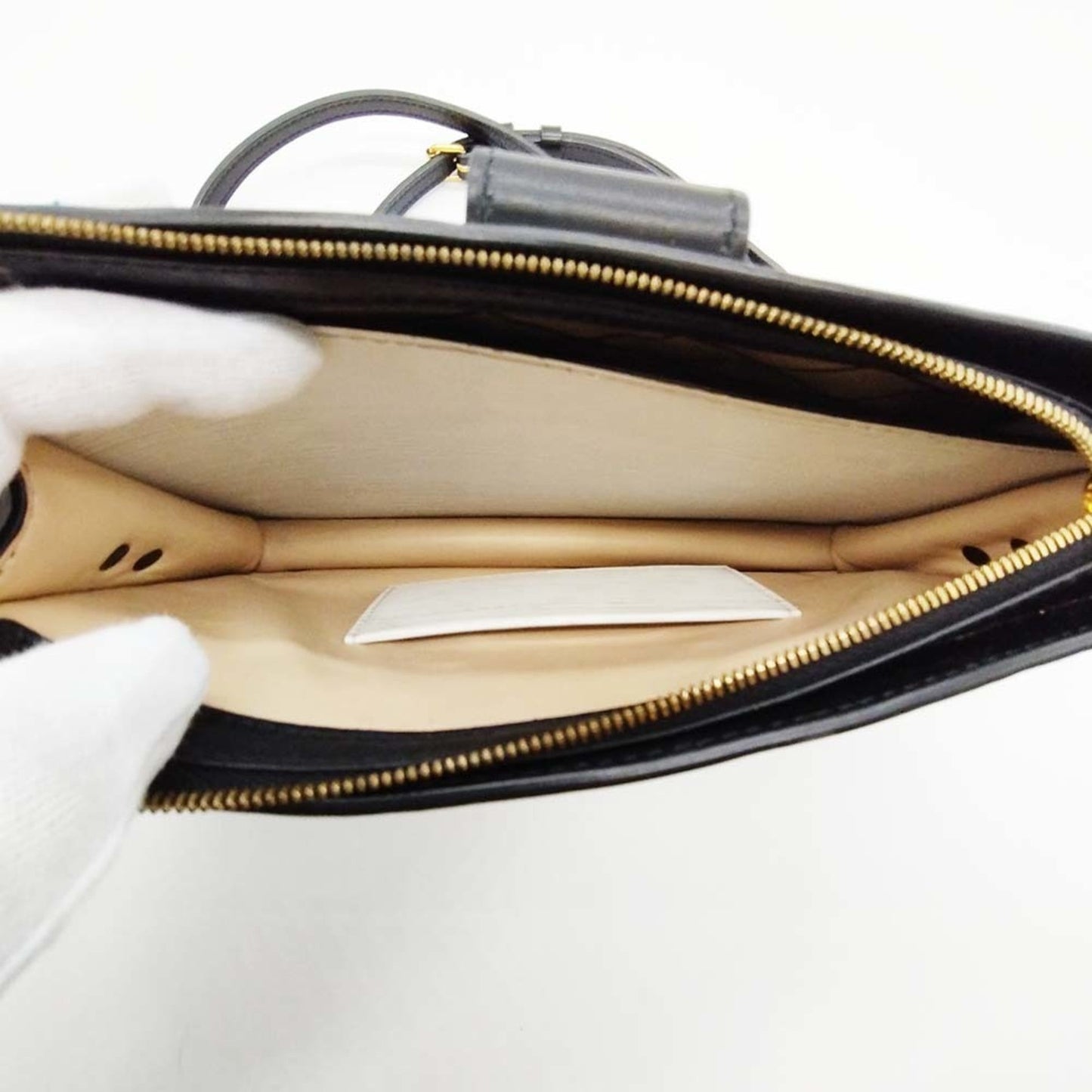 Louis Vuitton Epi White Epi Leather Clutch Bag Shoulder Bag