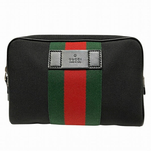 Gucci Black Canvas Pouch ()