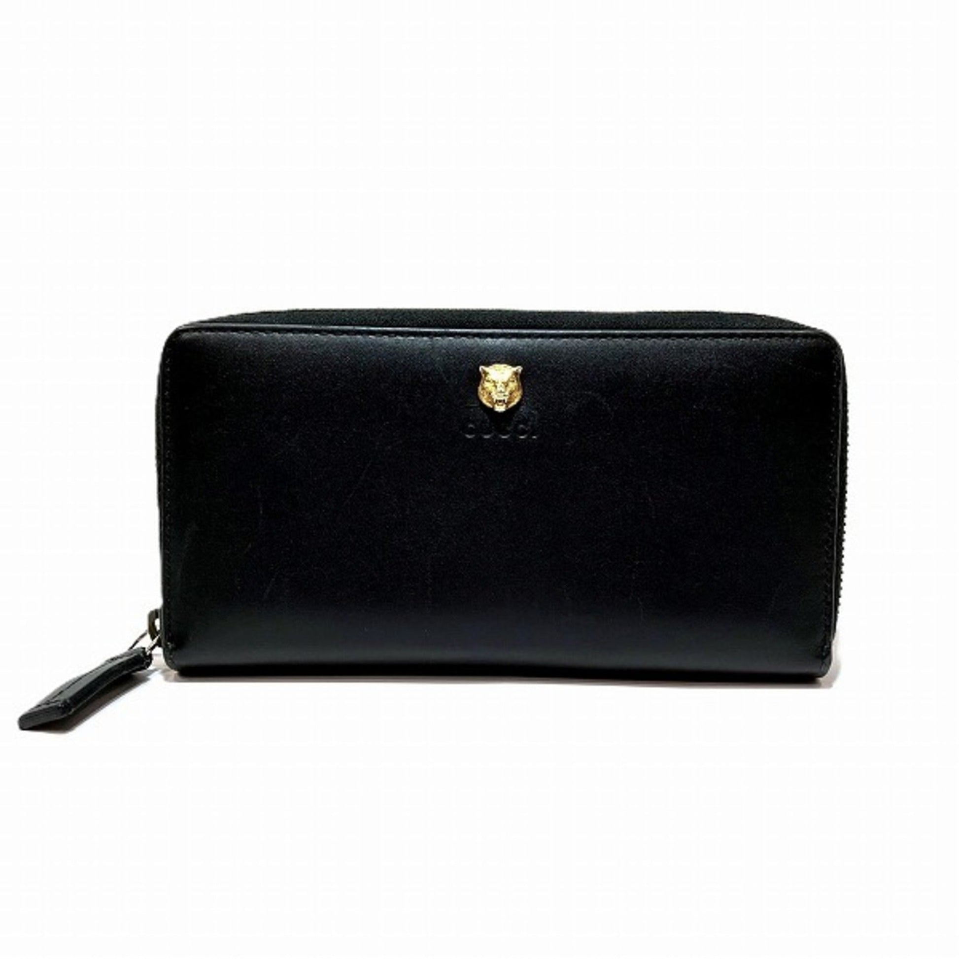 Gucci Black Leather Coin Purse/Coin Case ()
