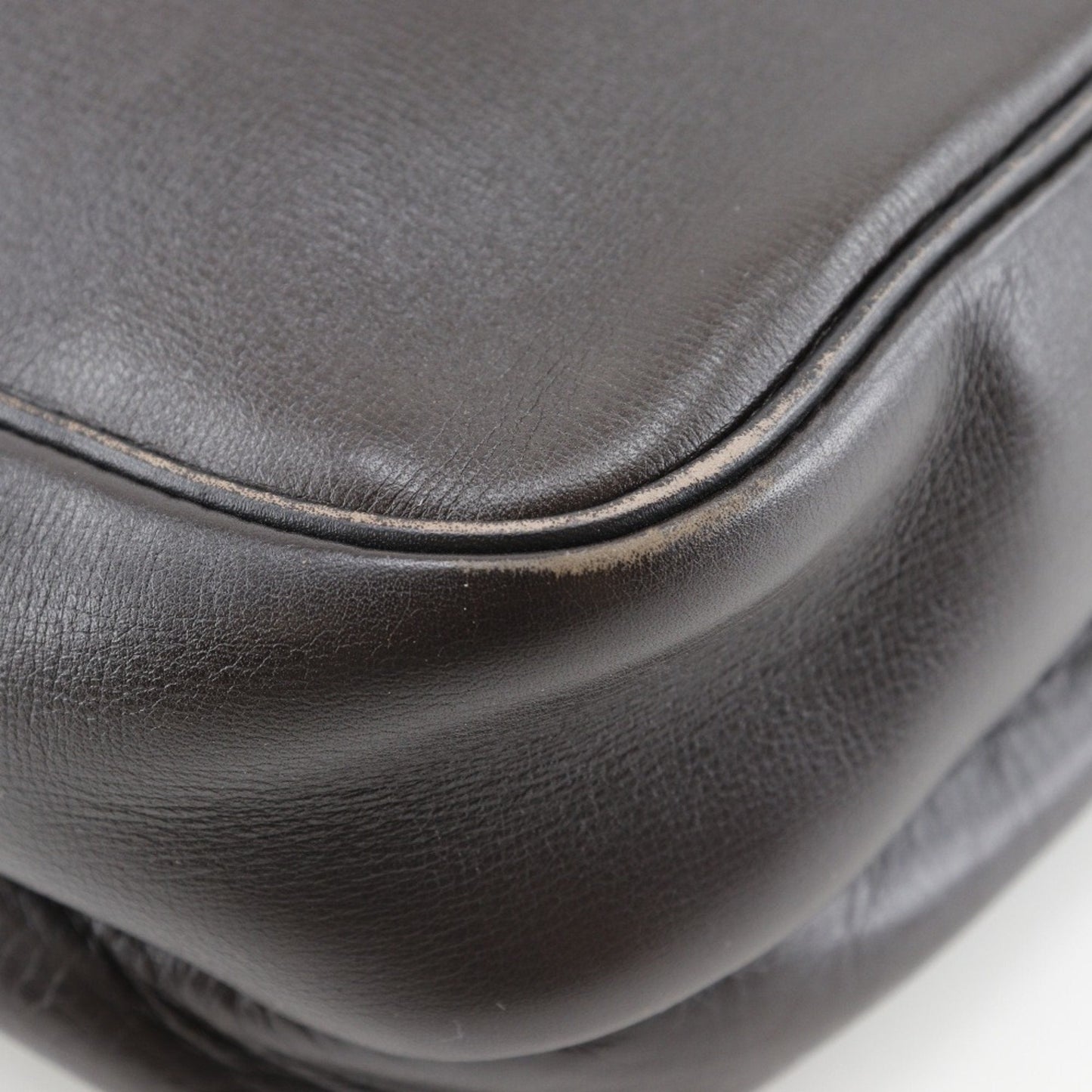 Louis Vuitton Brown Coffee Leather Shoulder Bag