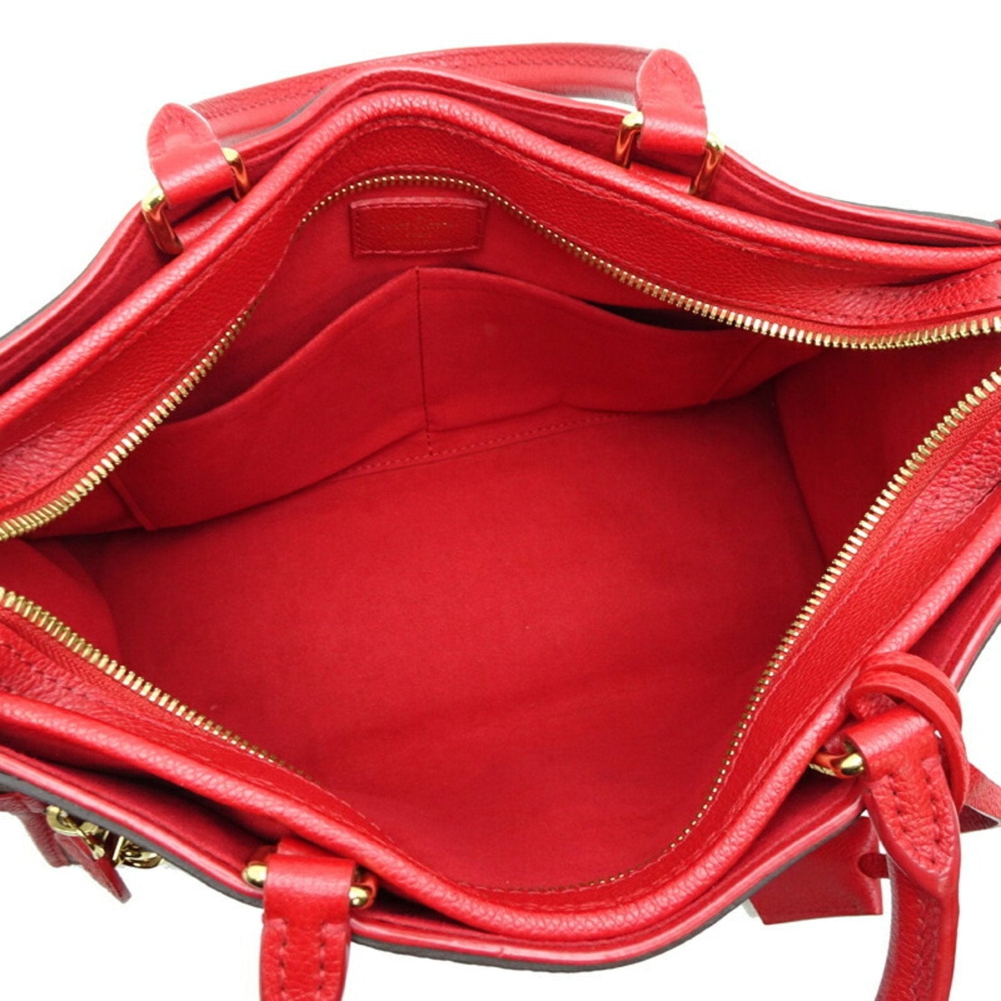 Louis Vuitton Brown Cerise Red Color Monogram Shoulder Bag