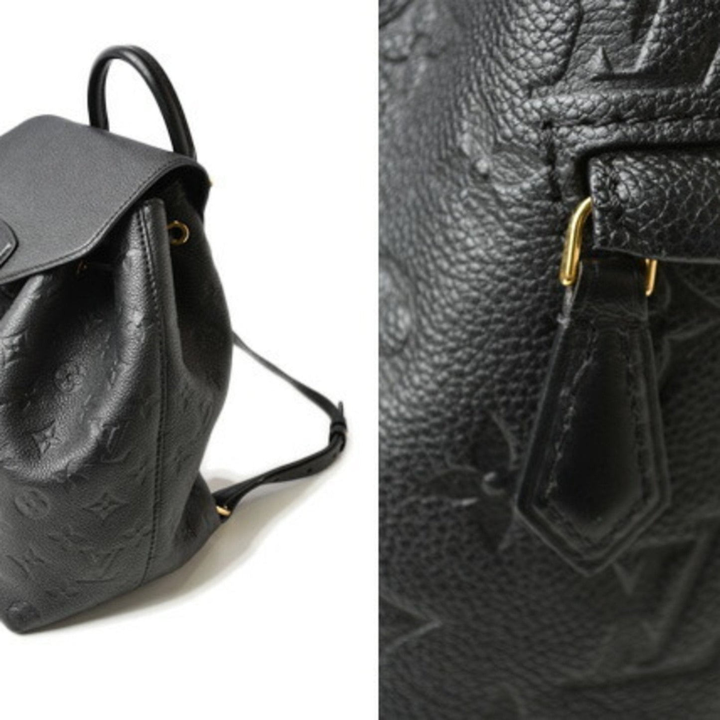 Louis Vuitton Black Monogram Empreinte Leather Backpack