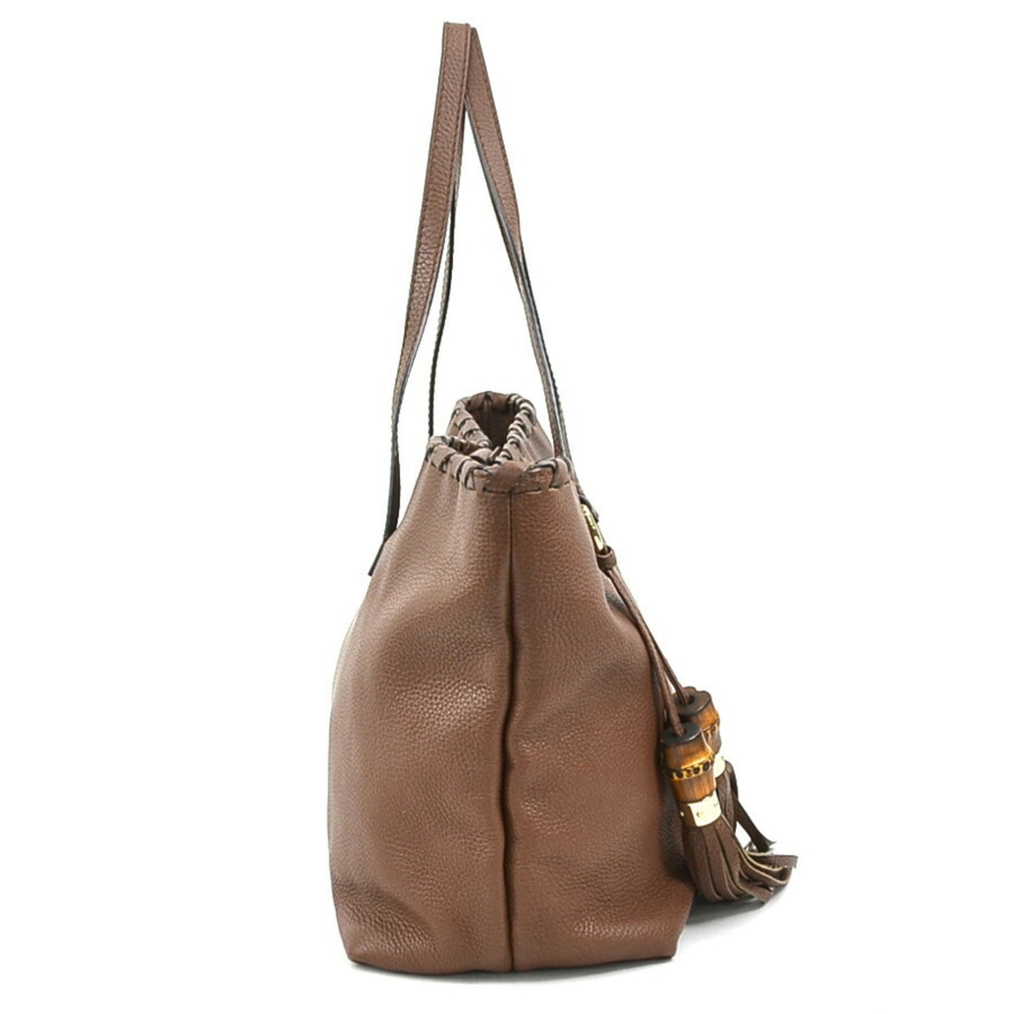 Gucci Brown Leather Shoulder Bag Tote Bag