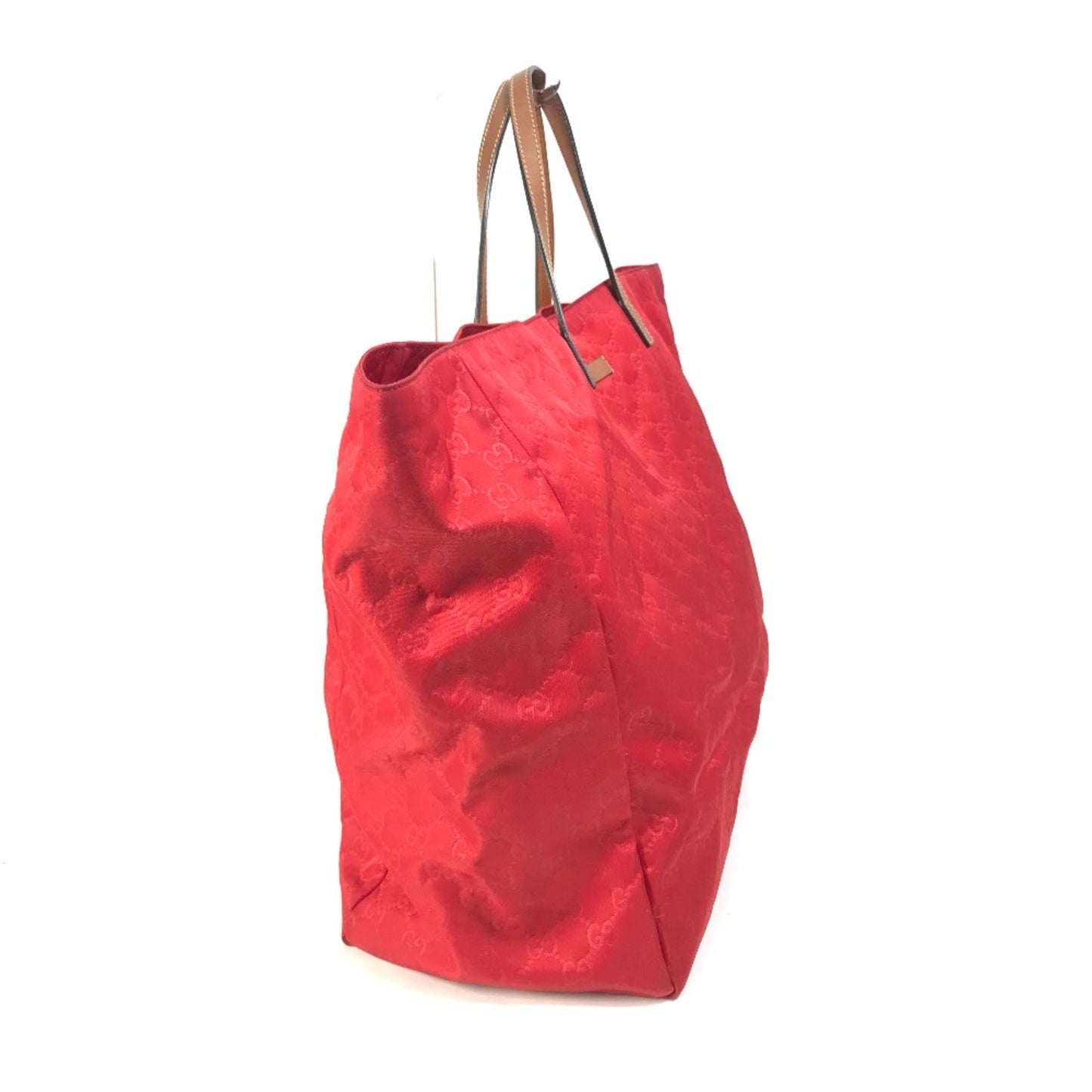 Gucci Red Cloth Tote Bag
