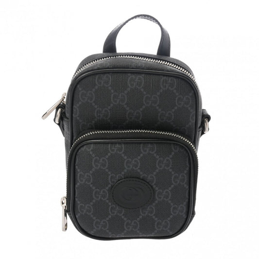 Gucci Black Pvc Leather Shoulder Bag ()