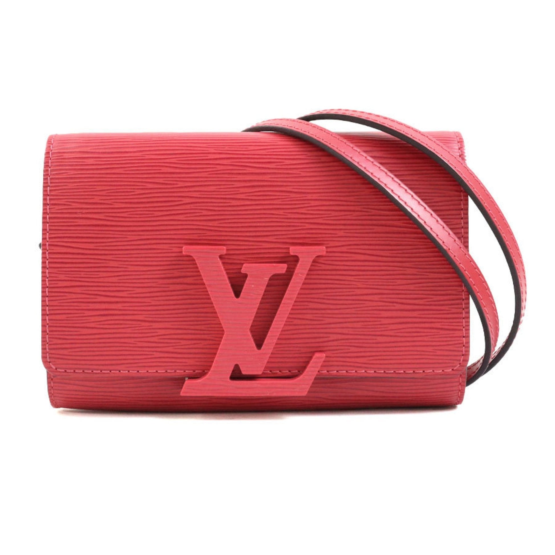 Louis Vuitton Pink Epi Leather Clutch Bag Pochette Shoulder Bag ()