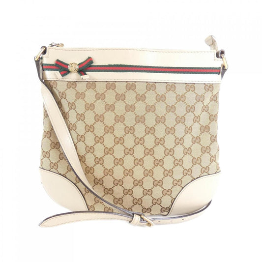 Gucci Beige Ivory Gg Canvas Shoulder Bag ()