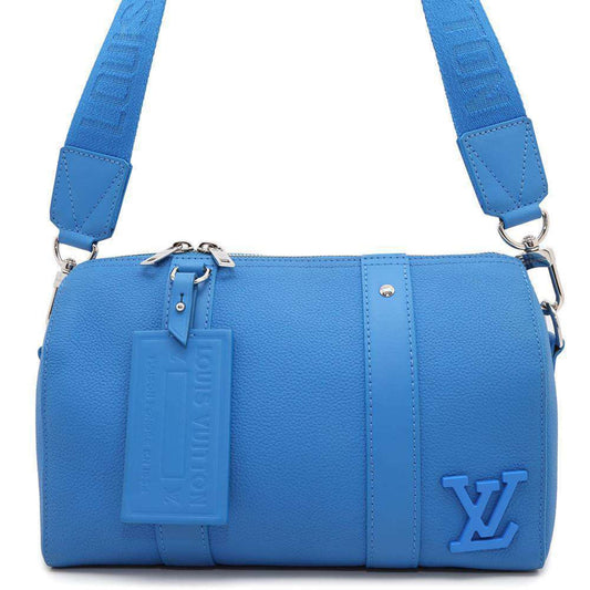 Louis Vuitton Blue Leather Shoulder Bag ()