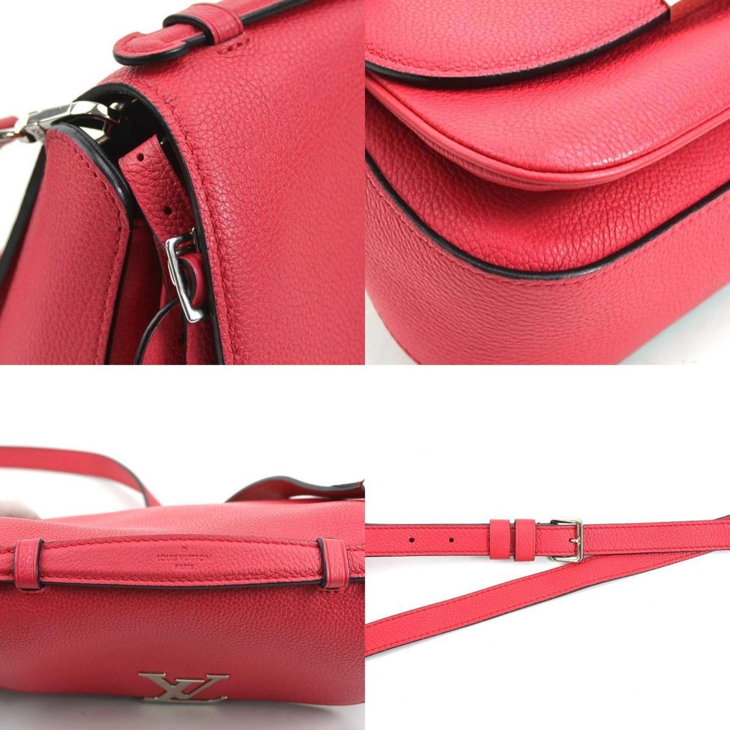 Louis Vuitton Pink Leather Shoulder Bag