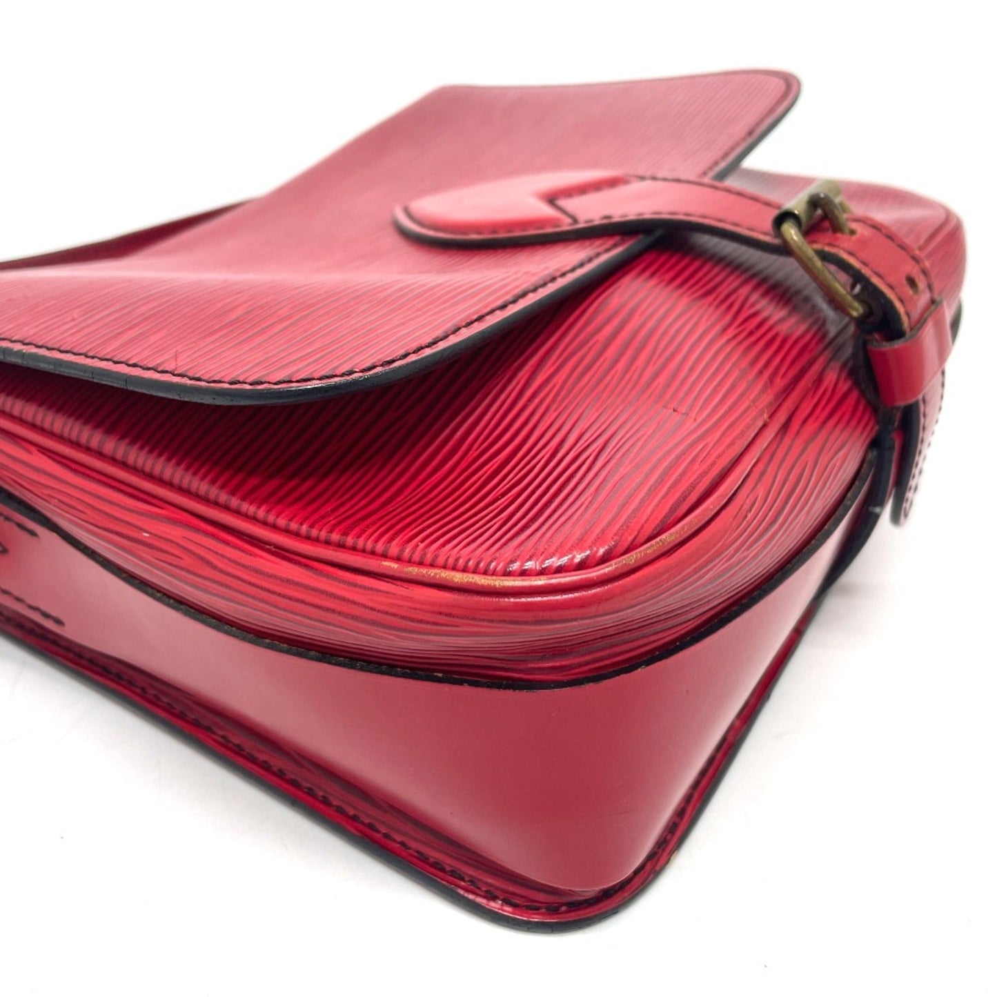 Louis Vuitton Red Leather Shoulder Bag