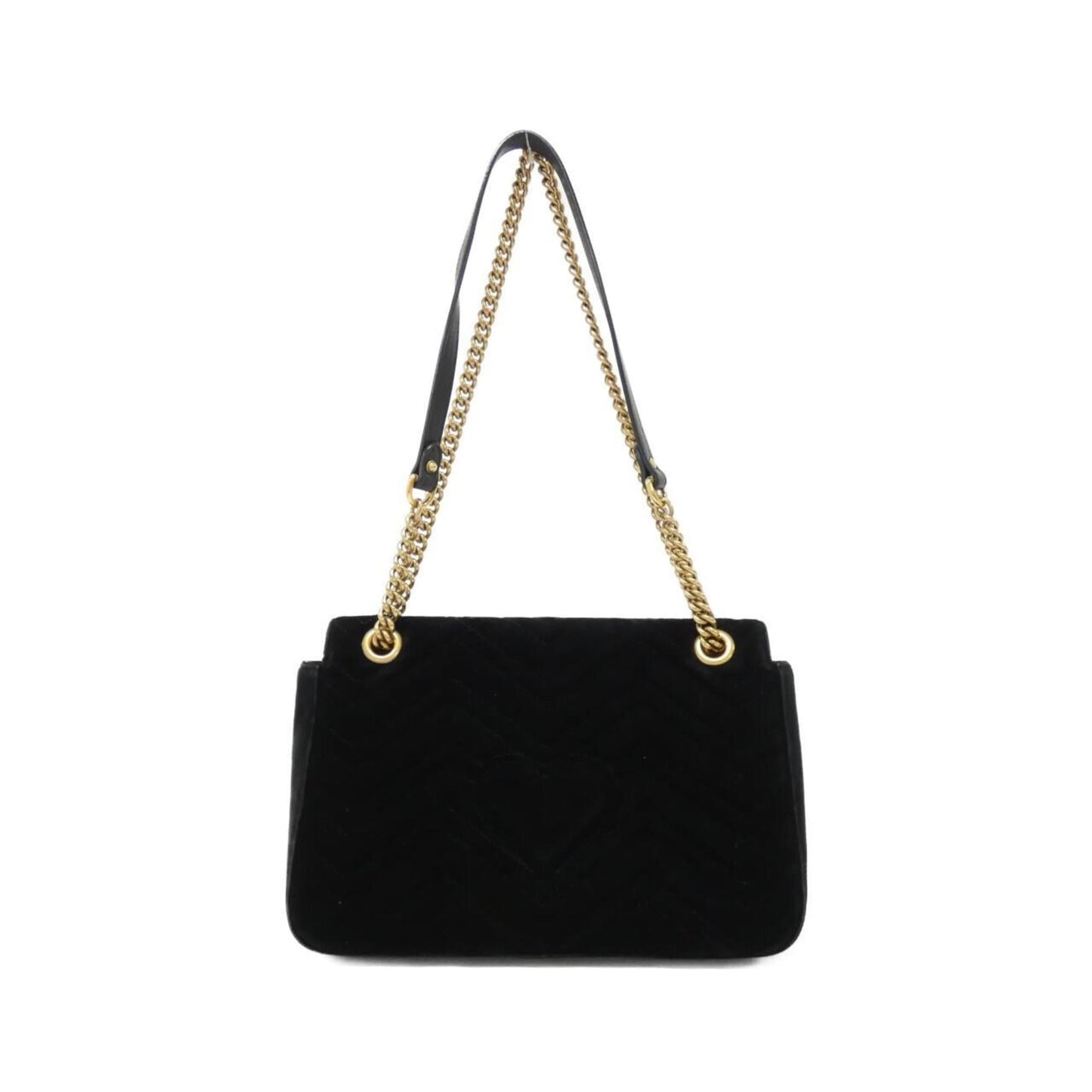 Gucci Gg Marmont Black Velvet Shoulder Bag