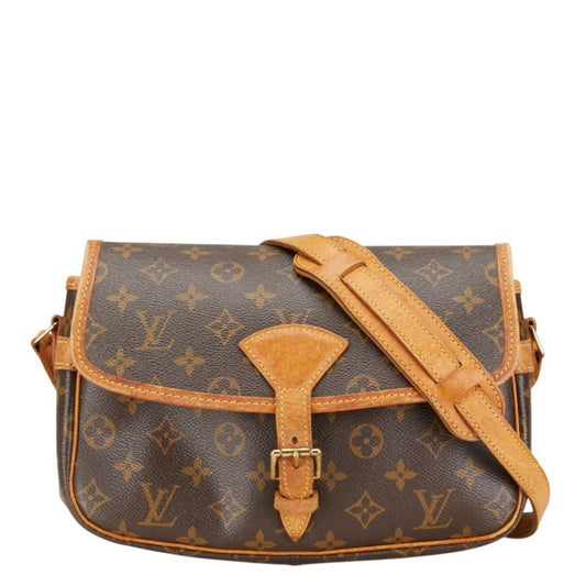 Louis Vuitton Monogram Brown Pvc Leather Shoulder Bag ()