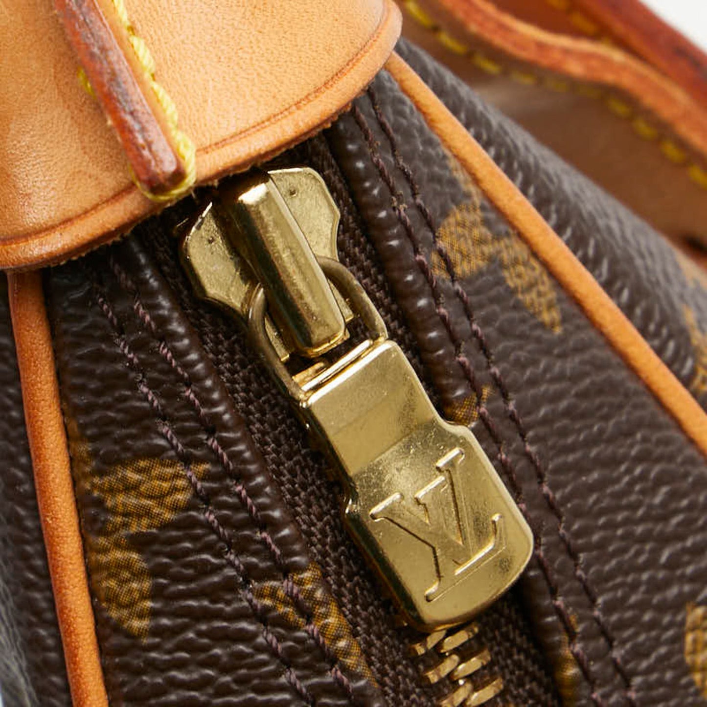 Louis Vuitton Brown Pvc Leather Shoulder Bag
