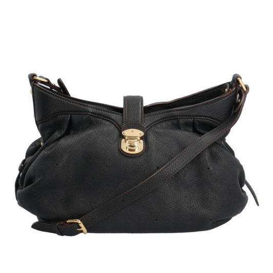 Louis Vuitton Mahina Black Mahina Leather Shoulder Bag