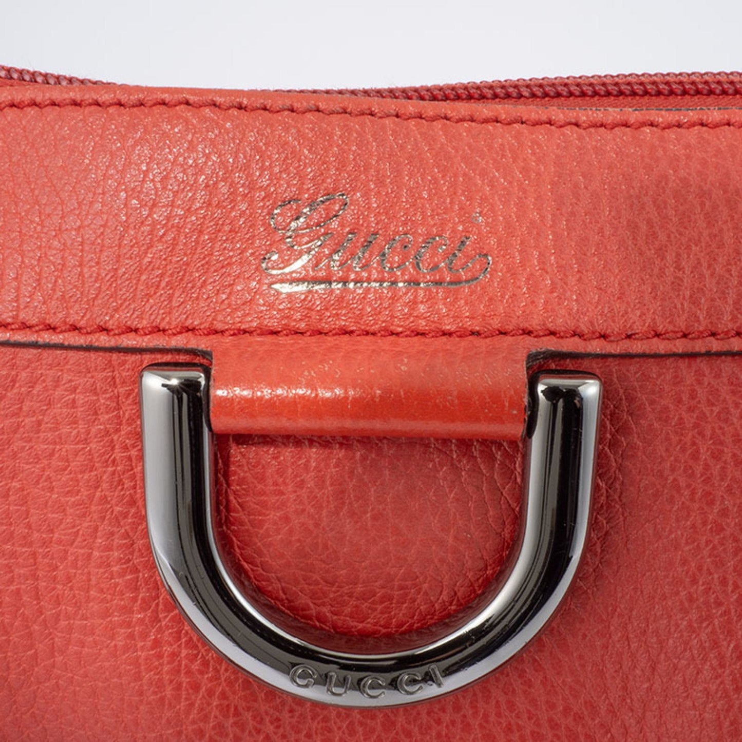 Gucci Abbey Red Color Leather Shoulder Bag