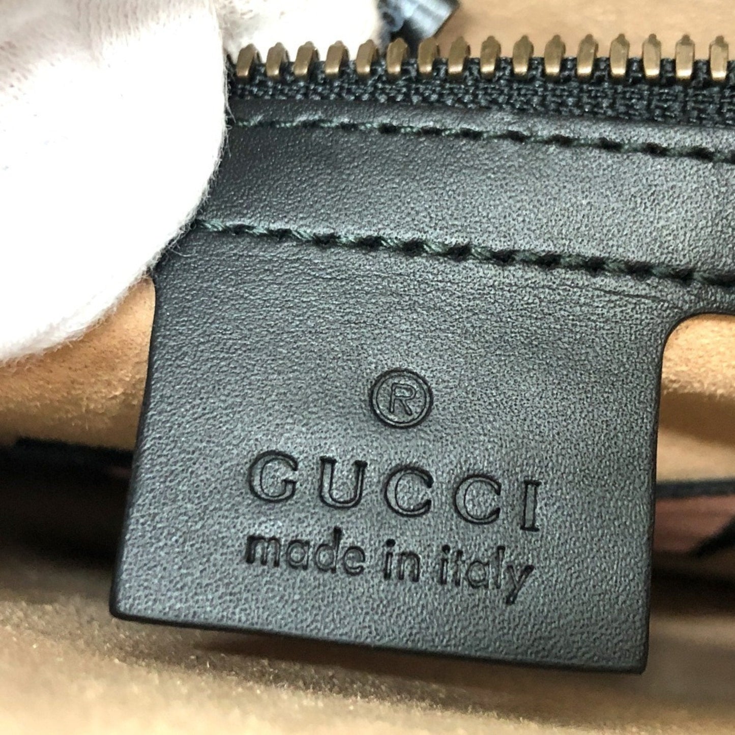 Gucci Black Multi-Color Leather Shoulder Bag