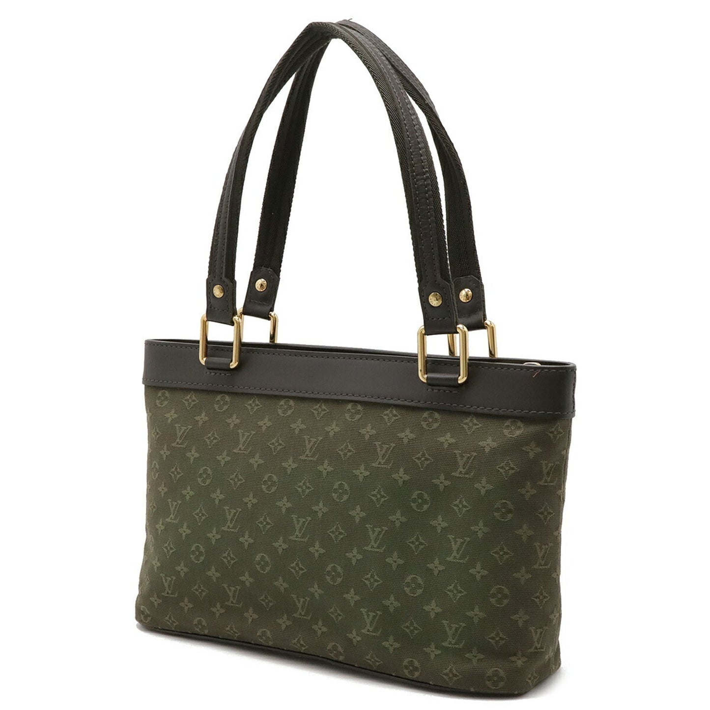Louis Vuitton Tst Khaki Canvas Leather Shoulder Bag Tote Bag