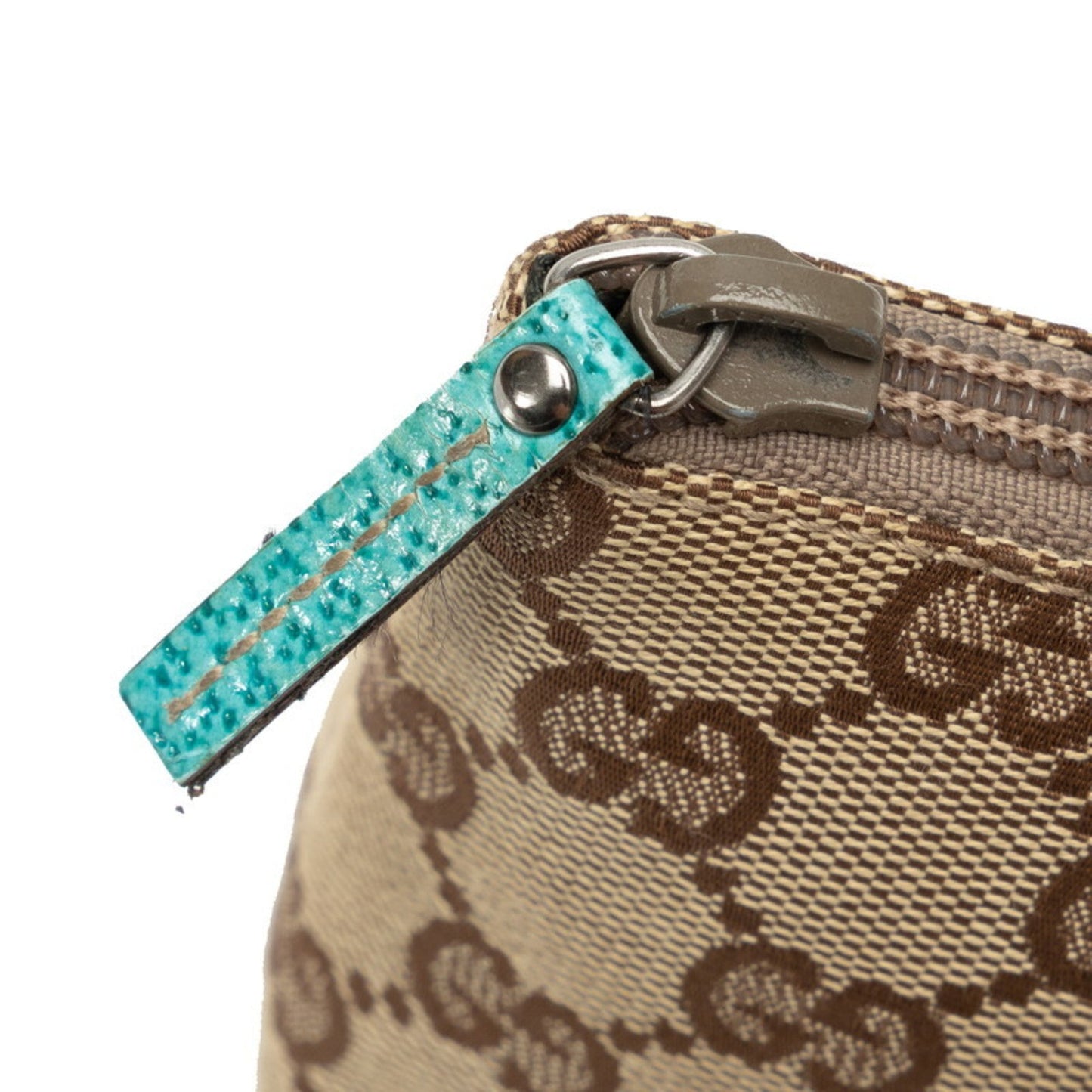 Gucci Gg Canvas Beige Blue Gg Canvas Pouch